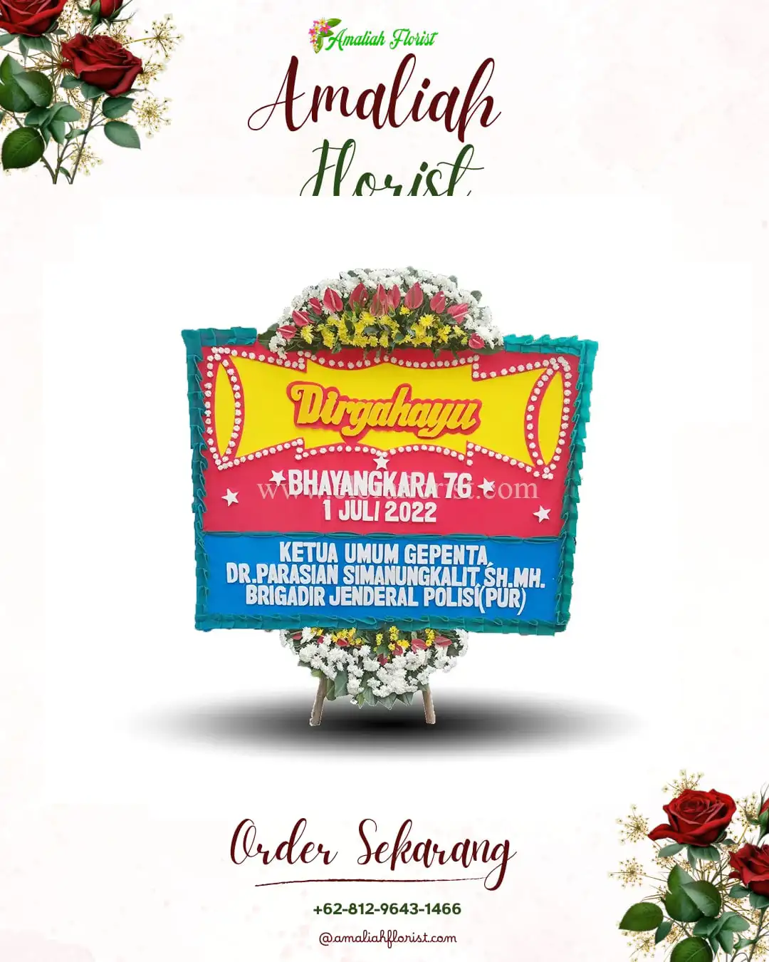 Papan Bunga HUT Ulang Tahun Tunggulwulung
